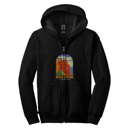 Hiking Utah Mountains Exploring Bryce Canyon National Park Zip Hoodies