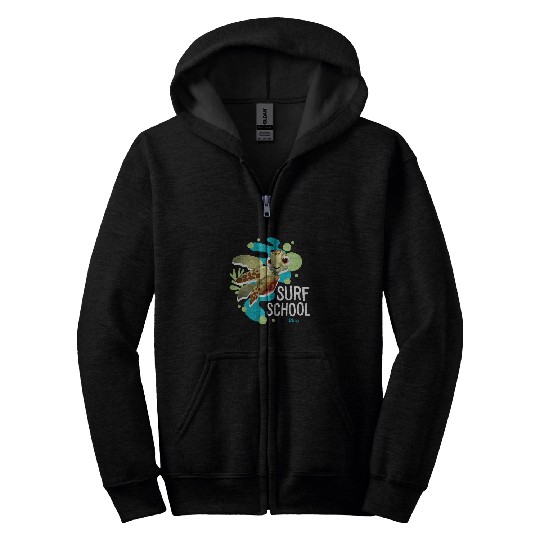 Turtle Pet Finding Nemo Squirt Turtle Surf School Zip Hoodies