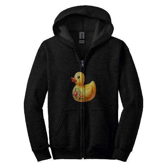 Duck Pet Ducklings Bath Duck Quacking 171 Zip Hoodies