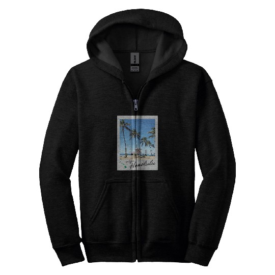 Honolulu Photo aesthetic film photography 35mm film canister Zip Hoodies