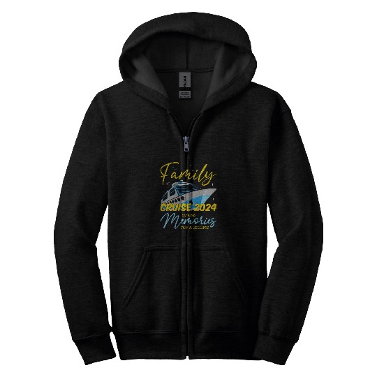 Family Cruise 2024 Sailing Cruising Vacation 2024 Zip Hoodies