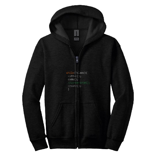 Coffee Fun Code Create Computer Science Programming Geek Zip Hoodies