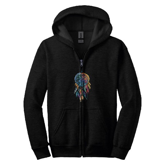 Dreamcatcher Dream Catcher Fashion for Women 4 Zip Hoodies
