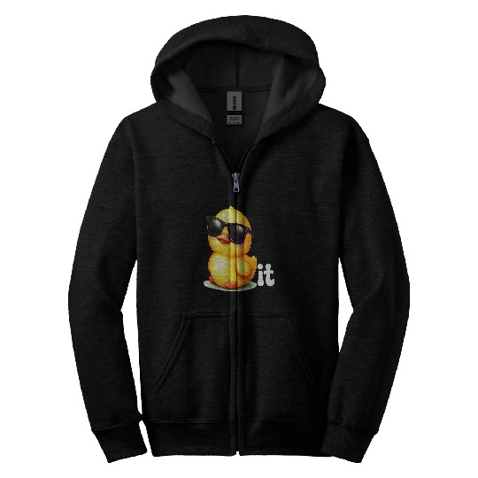 Duck Pet Ducklings Bath Duck Quacking 77 Zip Hoodies
