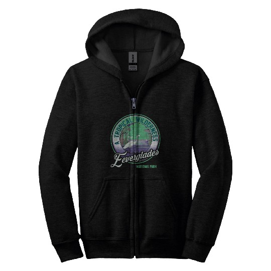 Florida Swamp Everglades National Park Zip Hoodies