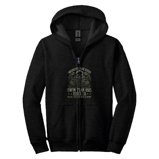 Innsmouth High School Swim Team Cosmic Horror Cthulhu Zip Hoodies