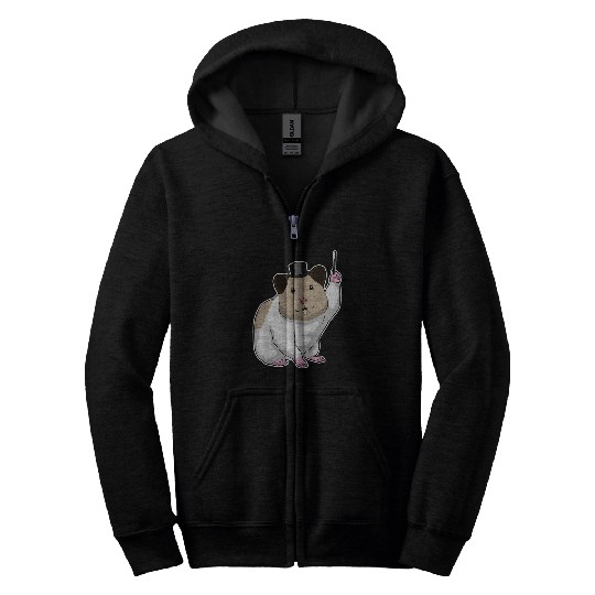 Hamster Pet Wizard Magic wand Zip Hoodies