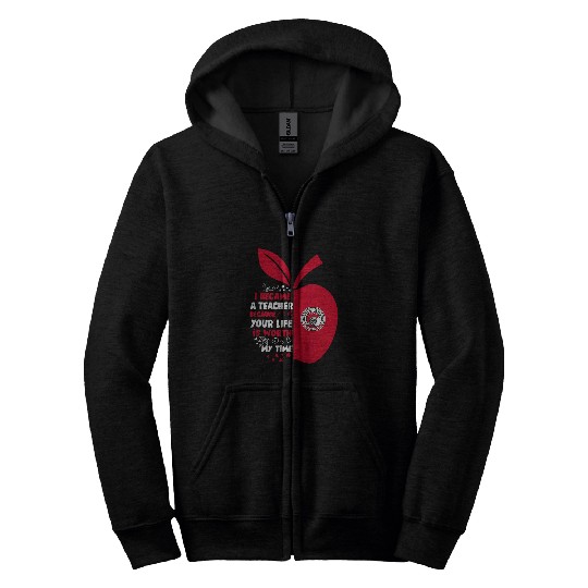 Tampa Spartans I Became Teacher Team Zip Hoodies