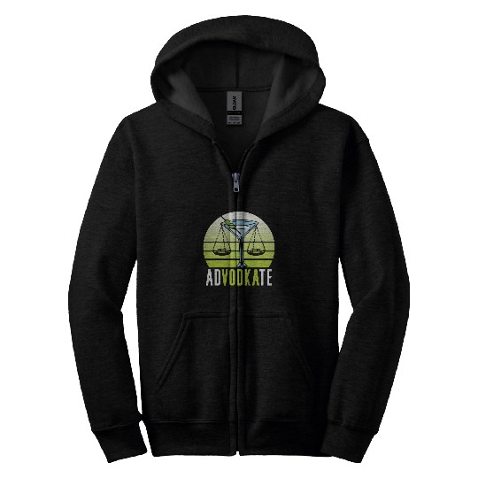 Wines Fun Advodkate Advocate Attorney Lawyer Vodka 1 Zip Hoodies