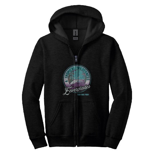 Florida National Park Everglades Tropical Wilderness Zip Hoodies
