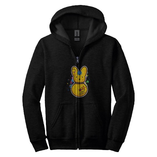Discover Cute Bunny Aesthetic Goth Emo Animal Lover 1 Zip Hoodies