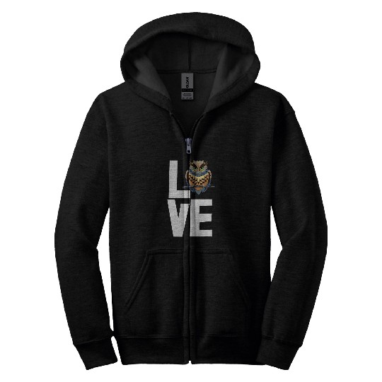 Discover Owl Pet Love Owl Tee s Women Big Owl Tees Funny Birds Love Zip Hoodies