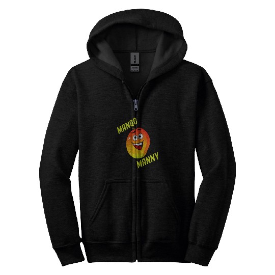 Funny Manny Mango Zip Hoodies