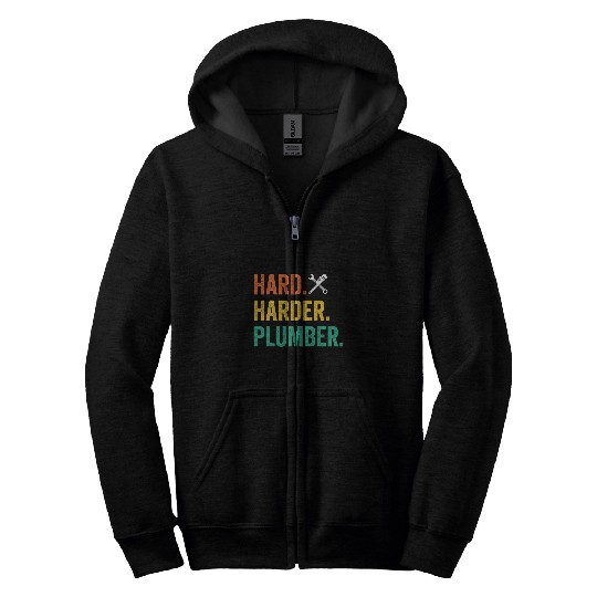 Plumbers Job Handyman Plumbing Plumber 2 Zip Hoodies