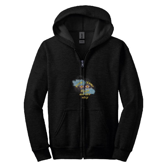 Look Up Keep Eyes on the sky Zip Hoodies
