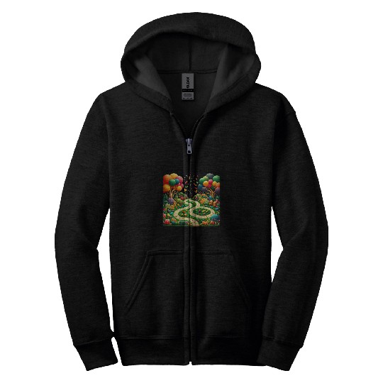 Bear Pet Gummy Bear Garden Zip Hoodies