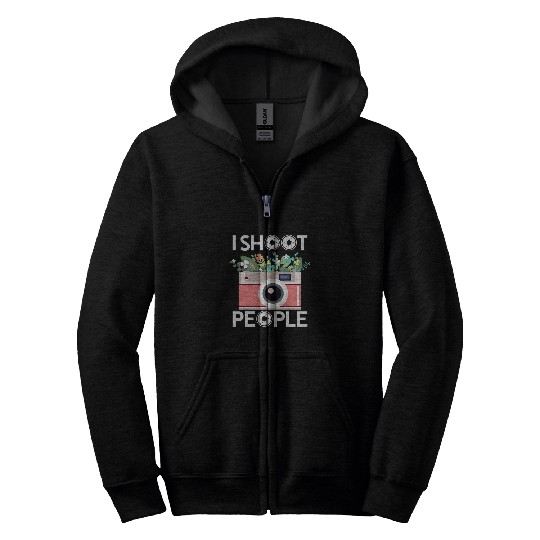 Photographer Job Pun I shoot People Photo Photographer Photography 3 Zip Hoodies