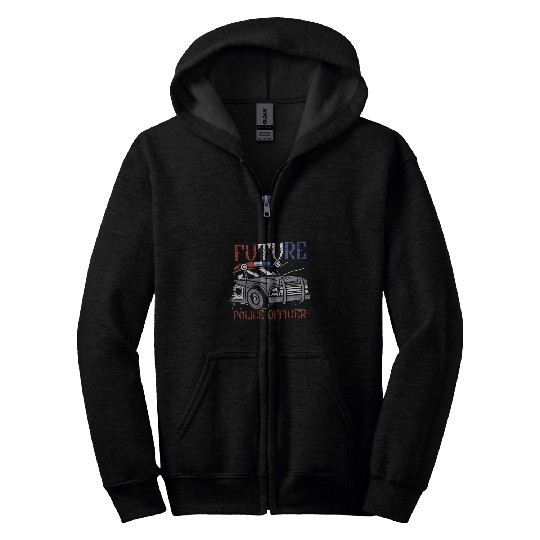 Future Police Officer Training for a Correctional Officer Zip Hoodies