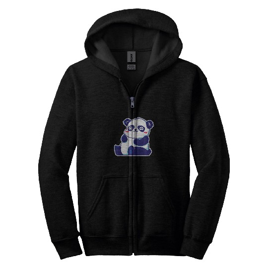 Panda Pet Kawaii Panda Cute Anime Panda Zip Hoodies