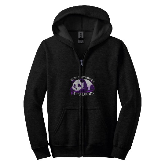 Panda Pet More Than Fatigue It s Lupus Awareness Month Panda Ribbon Zip Hoodies