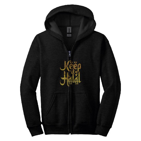 Keep it Halal Ramadan Kareem Muslim Islam Fasting Funny Zip Hoodies