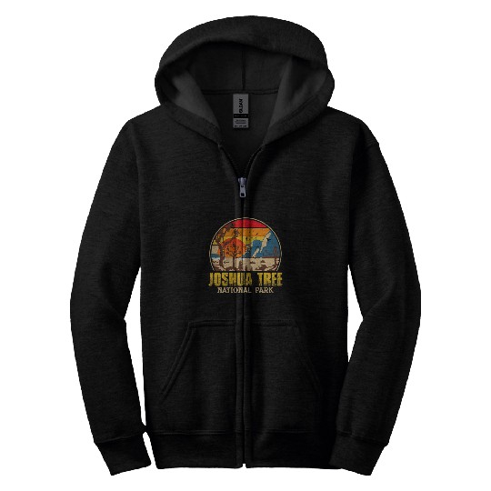 Retro vintages Joshua Tree National Park Of America Men Women Zip Hoodies