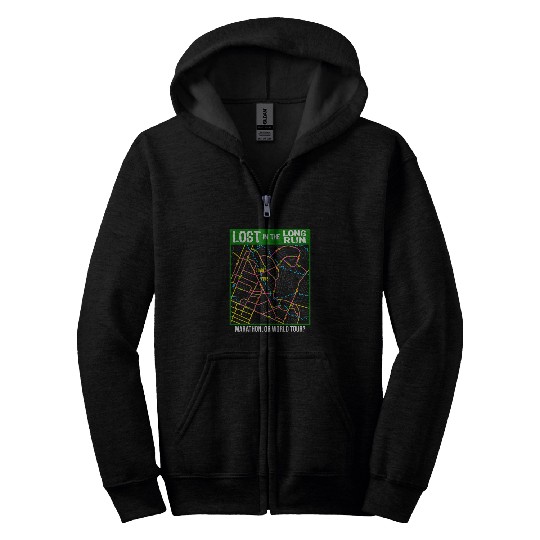 Lost In The Long Run Marathon Or World Tour Marathon Zip Hoodies