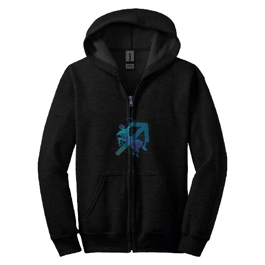 Sagittarius Zodiac Sign November December Birthday Zip Hoodies