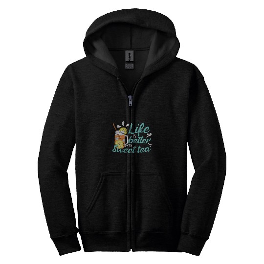 Sweet Tea Drinker Zip Hoodies