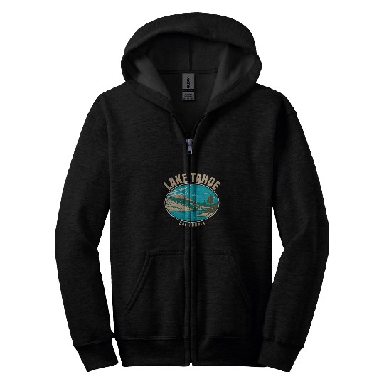 Lake Tahoe californias Beautiful Nature Camping Hiking Zip Hoodies