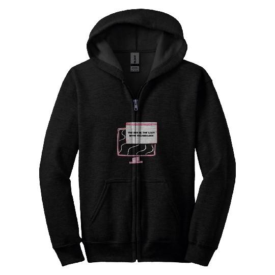 The Sky Is The Limit With Technology Retro Designs Present Zip Hoodies