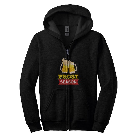 Beer Fun Prost Drinking Beer Drinker Party Bar Crawl Pub Drinking 1 Zip Hoodies