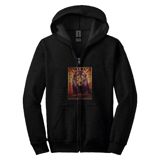 Lion Pet YHWH Lion of Judah Christian Faith Jesus 6 Zip Hoodies