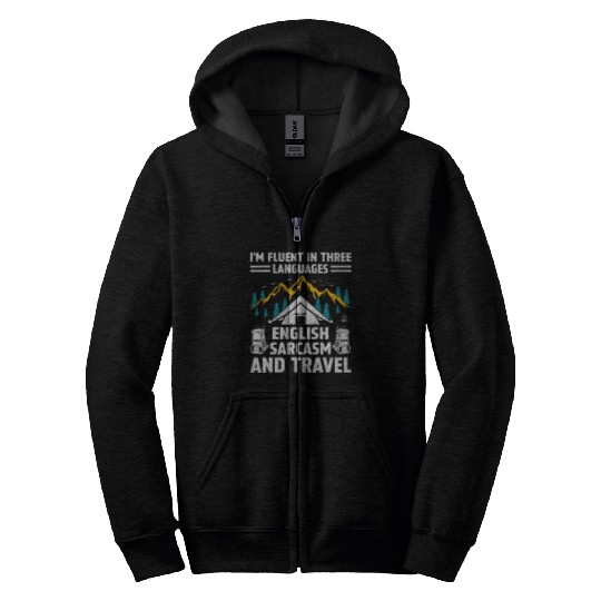 Travelling Backpacking Road Trip Travel Exploring Hiking 23 Zip Hoodies