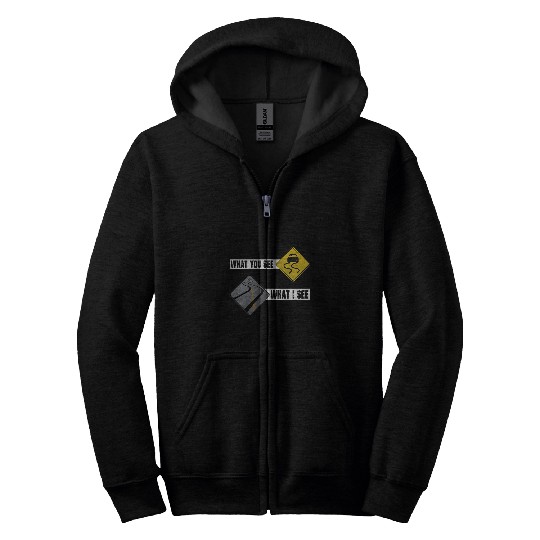 Car Guy Drifting Race and Racing Mens Zip Hoodies