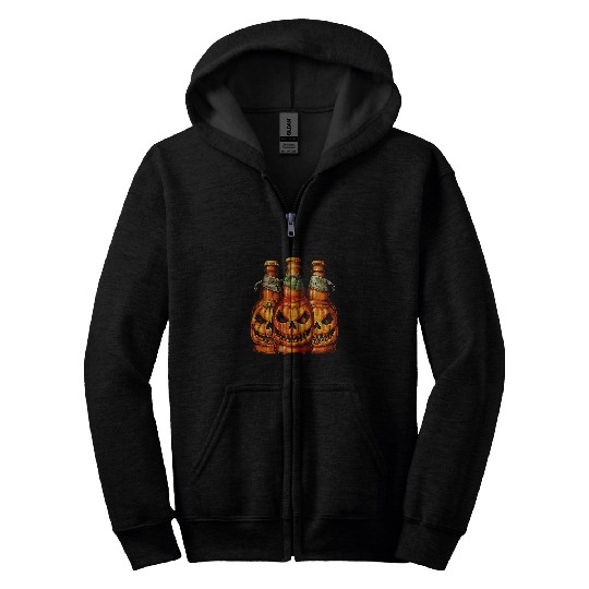 Beer Fun Pumpkin Beer Halloween Spooky Pumpkins Halloween Bar Crawl 2 Zip Hoodies