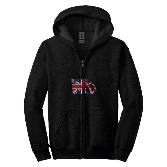 W Anchor Wanker Funny Sailing Boating United Kingdom Slang Zip Hoodies