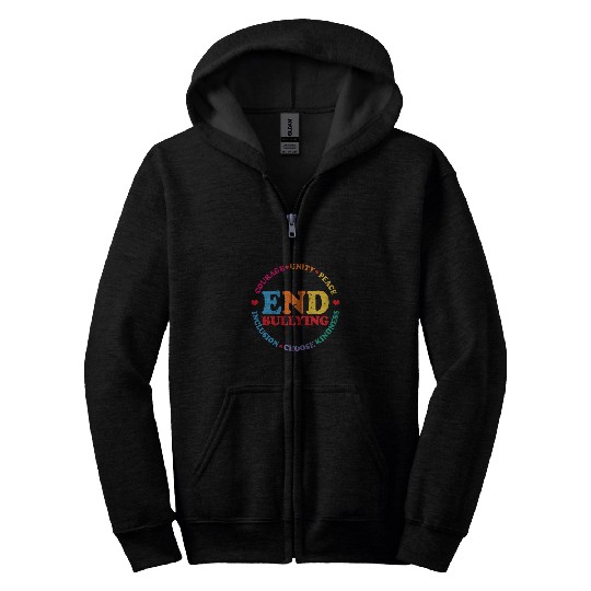 antis Bullying Awareness Choose Kindness antis Bully Zip Hoodies