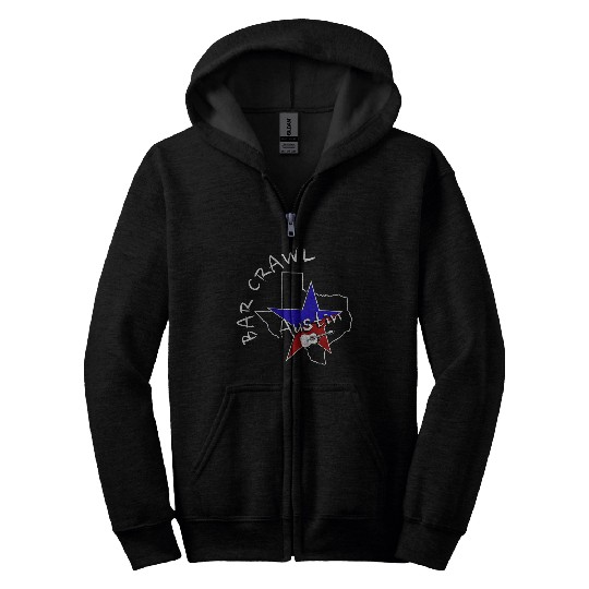 Austin Texas bar crawl 2Austin Bar Scene Zip Hoodies