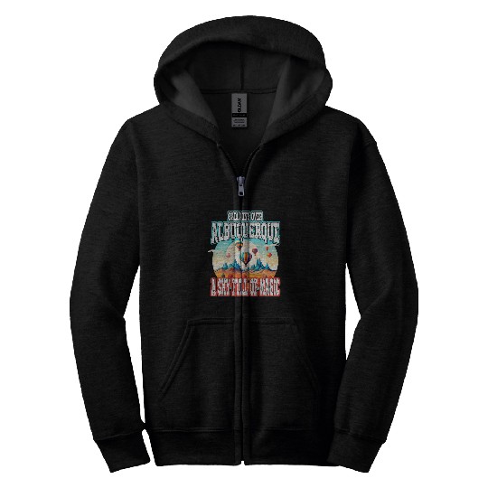Albuquerque Balloon New Mexico Hot Air Balloon 4 Zip Hoodies