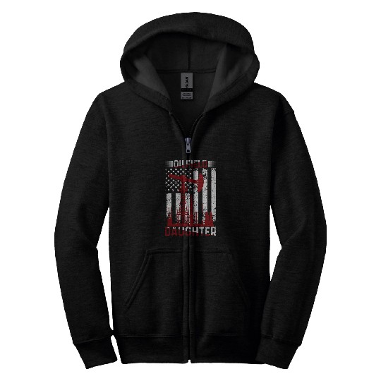 Oilfield Worker Rig Roughneck Oilfield Daughter Zip Hoodies