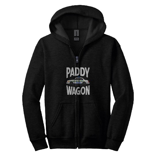 St Patricks Day s Paddy Wagon Police Car Bar Crawl Zip Hoodies