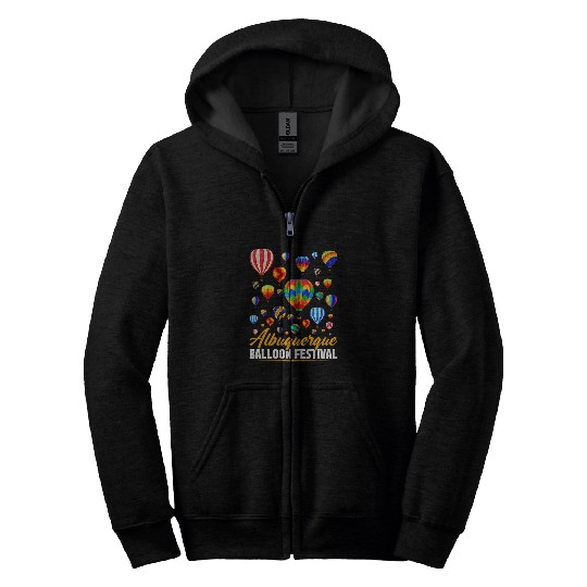 Albuquerque Hot Air Balloon Festival Ballooning New Mexico Zip Hoodies