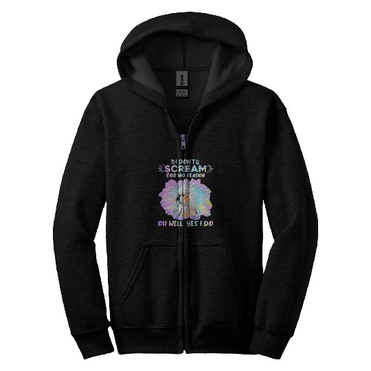 Cockatoos I dont Scream for no Reason Parrot love Cockatoo Zip Hoodies