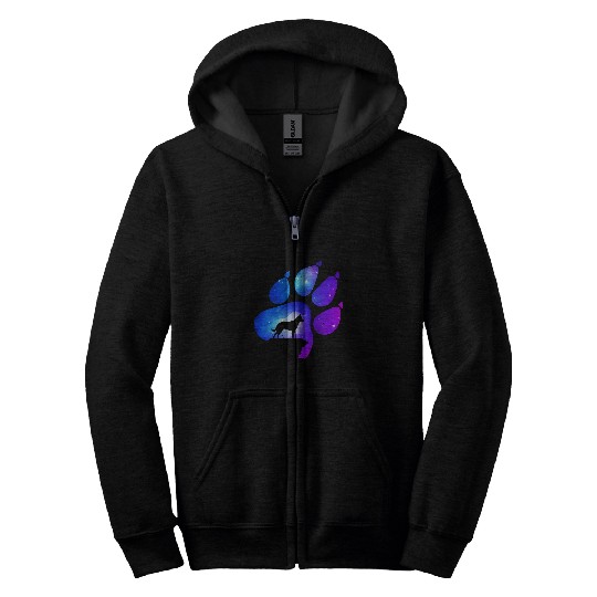 Australian Cattle Paw Dog Lover Mom Dad Zip Hoodies