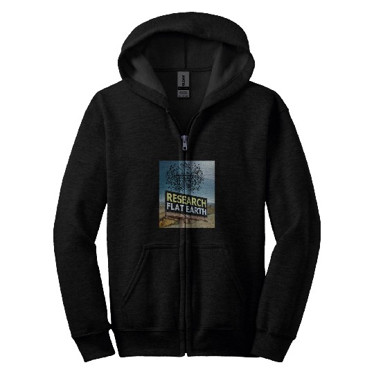 Penguin Pet Research Flat Earth IPS Penguin Billboard Zip Hoodies
