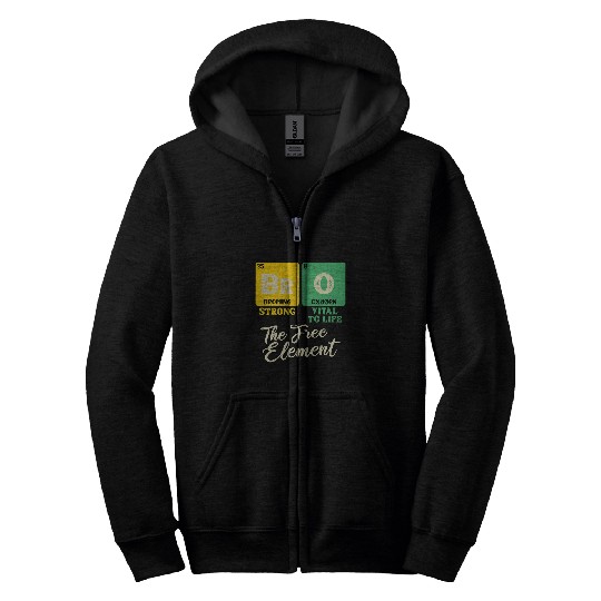 BRO The frees Element Periodic Table Fun Brother Joke Humor Zip Hoodies