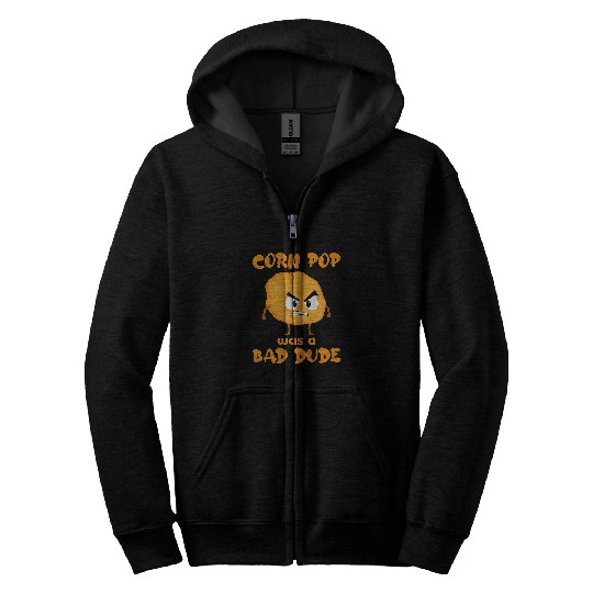 Lacrosse Gift Corn Pop Was A Bad Dude 8 Zip Hoodies