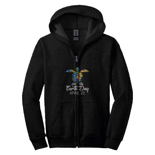Turtle Pet Planet April 22 Earth Day Save The Funny 1 Zip Hoodies