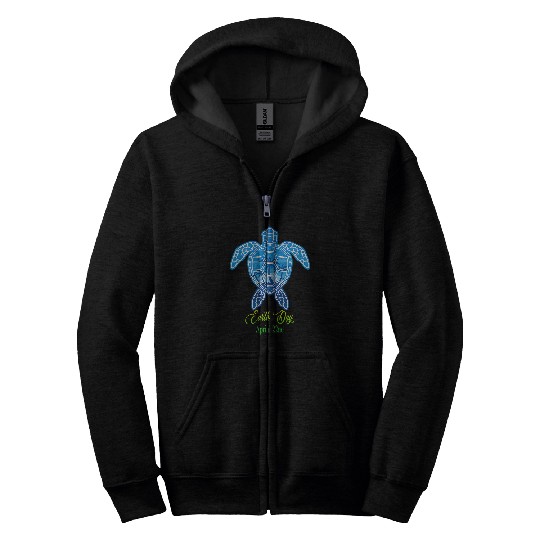 Turtle Pet planet love world environment earth day 5 Zip Hoodies